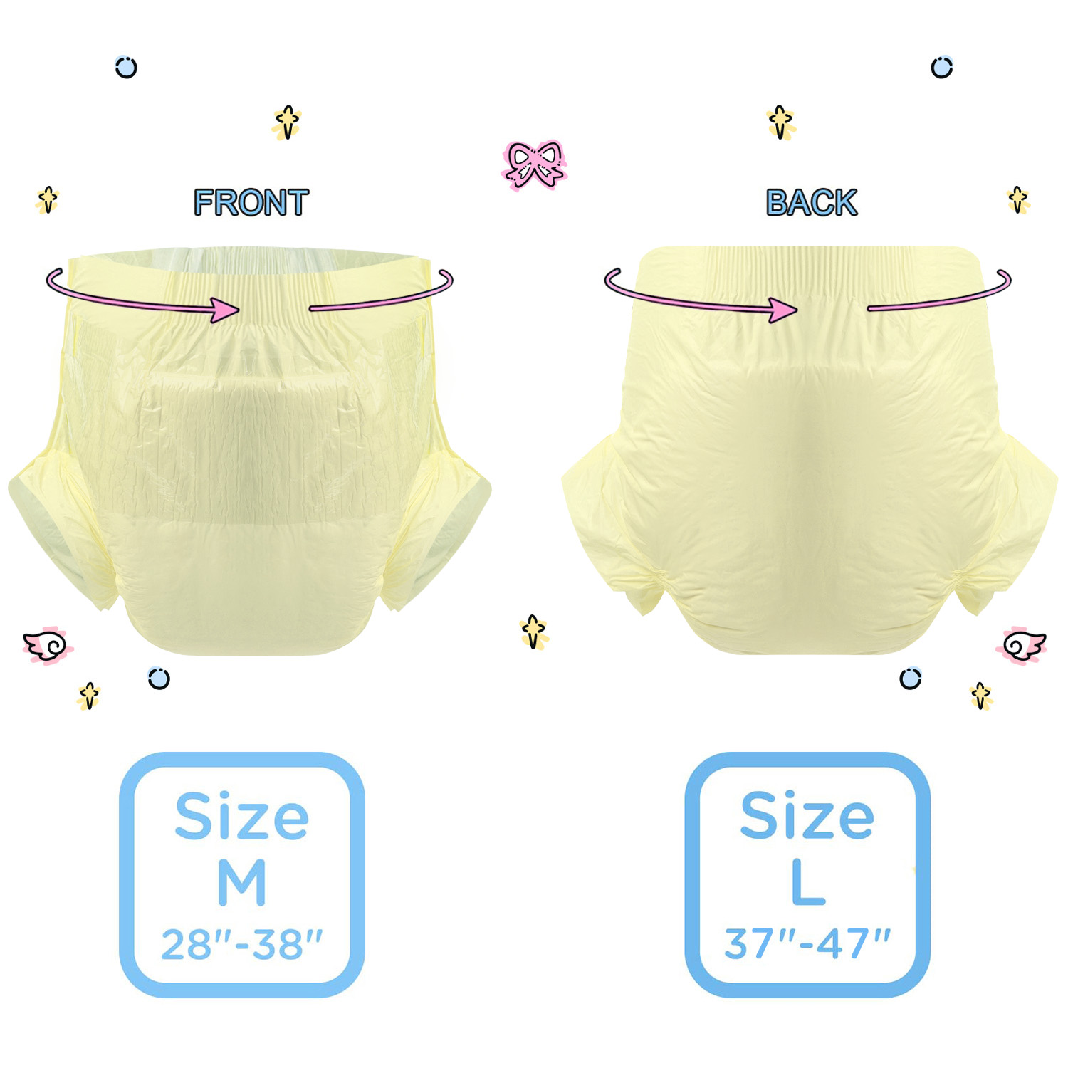 Solid Diaper Set3 Sample -3 pcs