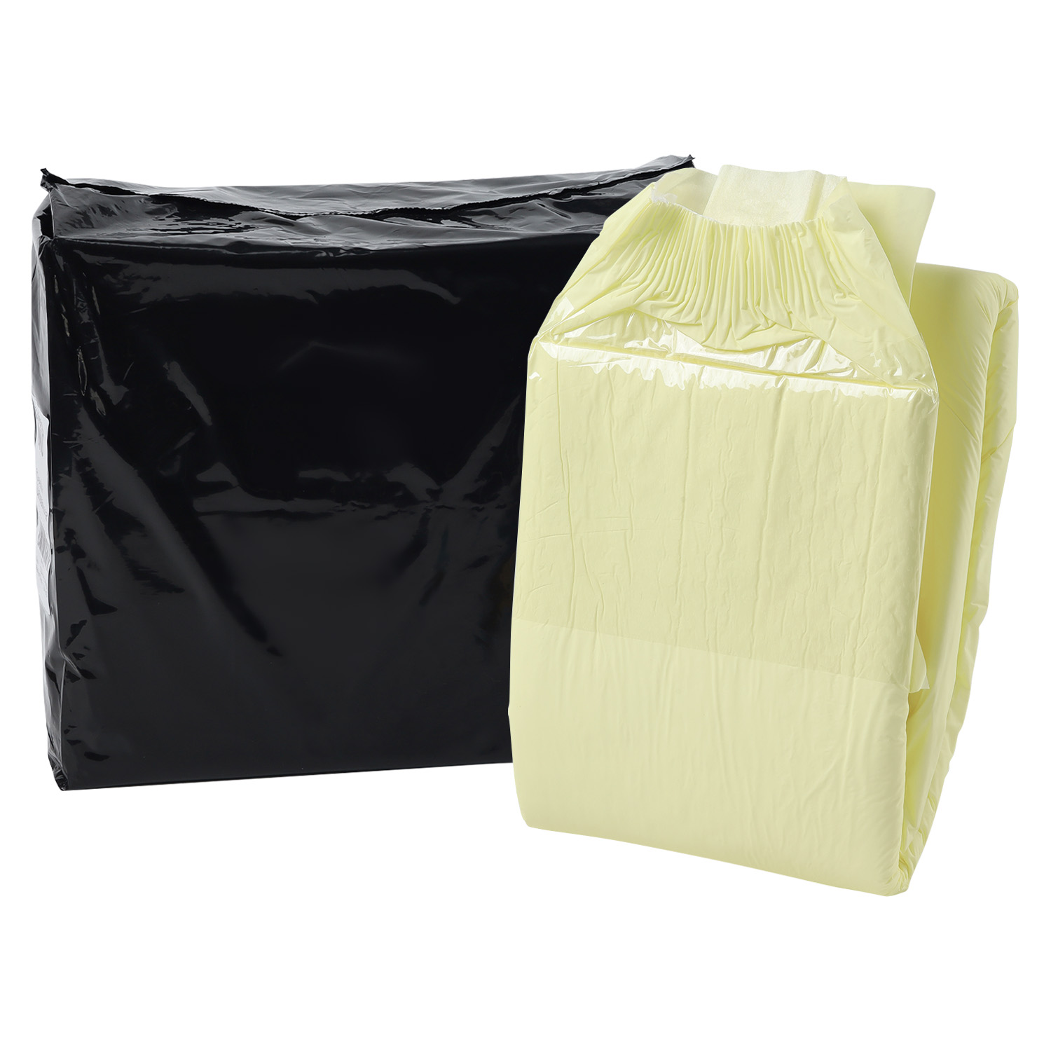 Adult Diaper-Solid Yellow